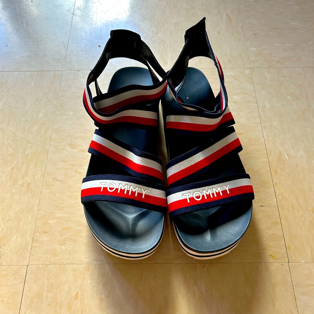Tommy Hilfiger Red,White and Blue Sandals